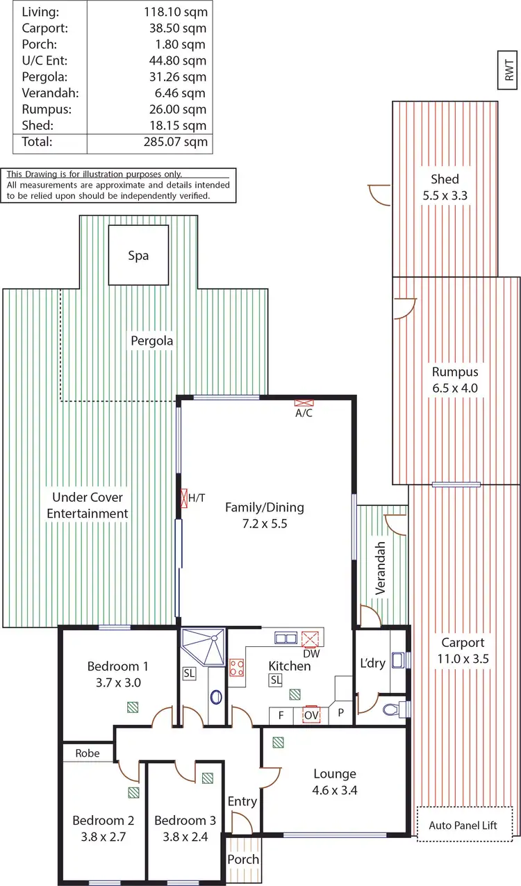 Floorplan of Homely house listing, 13 Lumsden Avenue, Ridgehaven SA 5097