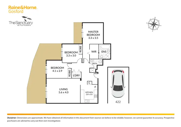 Floorplan of Homely apartment listing, 422/80 John Whiteway Drive, Gosford NSW 2250