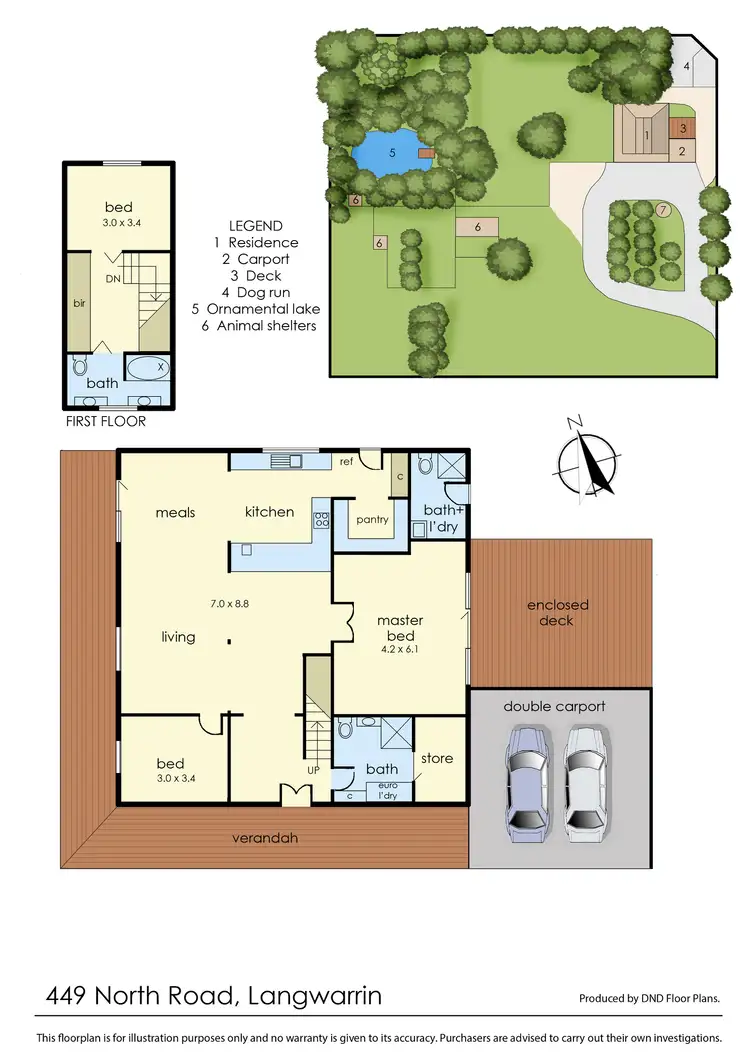 Floorplan of Homely house listing, 449 North Road, Langwarrin VIC 3910