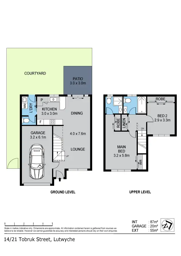 Floorplan of Homely townhouse listing, 14/21 Tobruk Street, Lutwyche QLD 4030