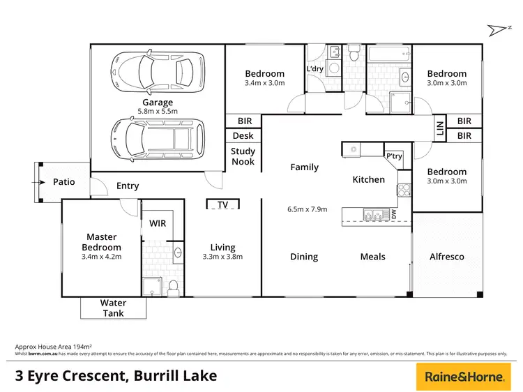 Floorplan of Homely house listing, 3 Eyre Crescent, Burrill Lake NSW 2539