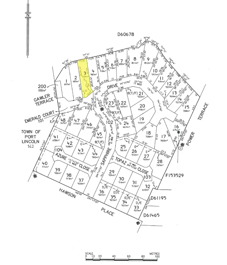 Floorplan of Homely land listing, 1 Emerald Court, Port Lincoln SA 5606
