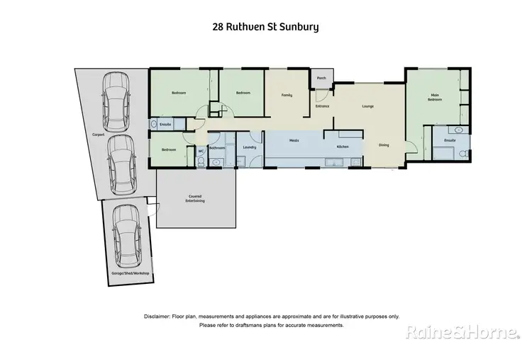 Floorplan of Homely house listing, 28 Ruthven Street, Sunbury VIC 3429