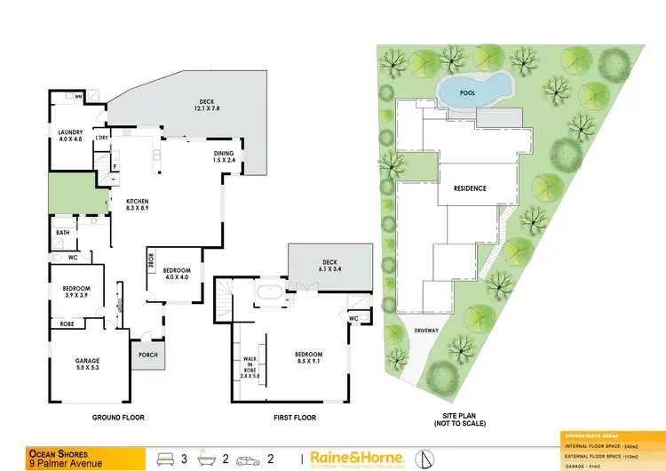 Floorplan of Homely house listing, 9 Palmer Avenue, Ocean Shores NSW 2483