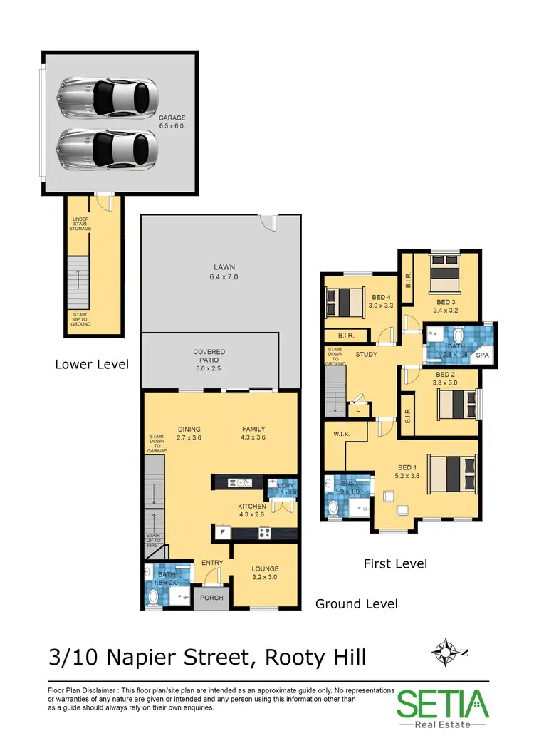 Floorplan of Homely townhouse listing, 3/10-12 Napier Street, Rooty Hill NSW 2766
