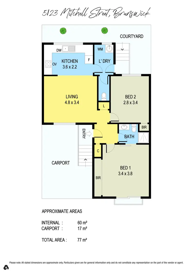 Floorplan of Homely villa listing, 4/23 Mitchell Street, Brunswick VIC 3056