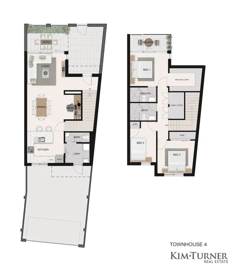 Floorplan of Homely townhouse listing, 4/4 Betano Road, Rockingham WA 6168