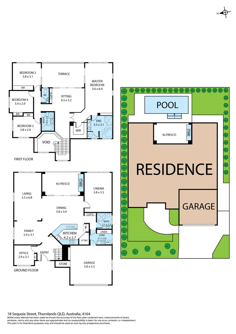 Floorplan of Homely house listing, 18 Sequoia Street, Thornlands QLD 4164