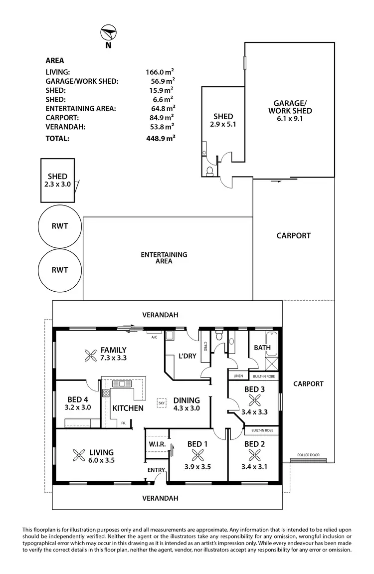 Floorplan of Homely house listing, 14 Berry Smith Drive, Strathalbyn SA 5255