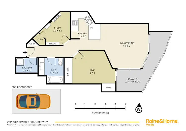 Floorplan of Homely apartment listing, 213/910 Pittwater Road, Dee Why NSW 2099