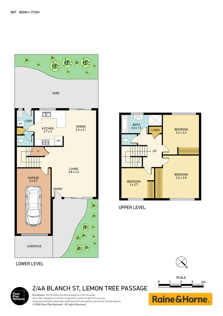 Floorplan of Homely townhouse listing, 2/4a Blanch Street, Lemon Tree Passage NSW 2319