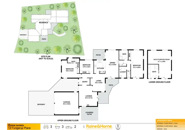 Floorplan of Homely house listing, 13 Yungarup Place, Ocean Shores NSW 2483