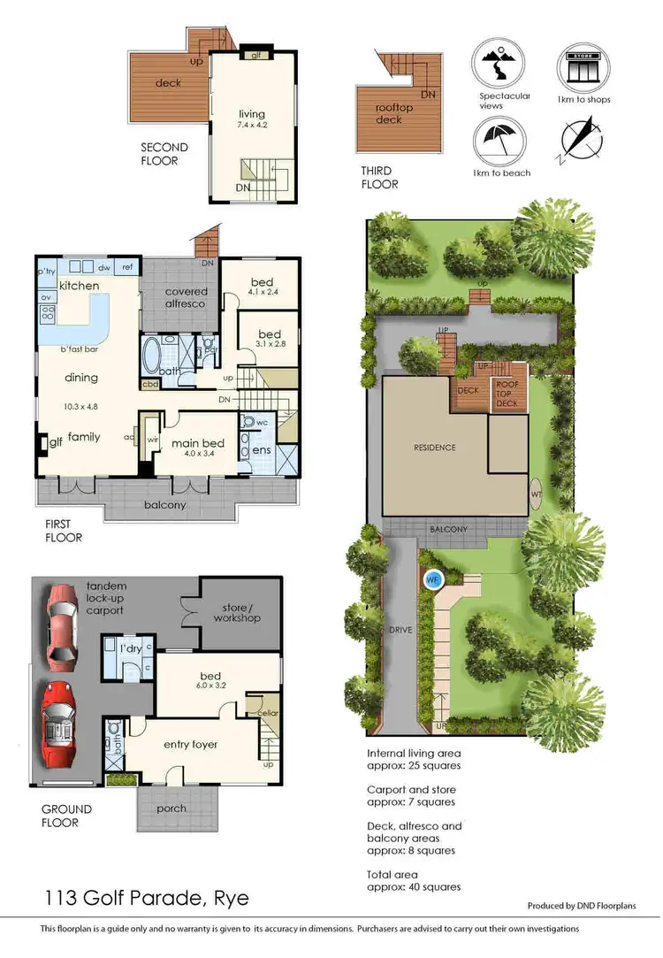 Floorplan of Homely house listing, 113 Golf Parade, Rye VIC 3941