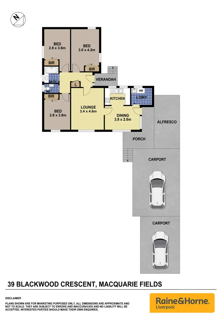 Floorplan of Homely house listing, 39 Blackwood Crescent, Macquarie Fields NSW 2564