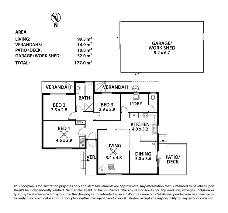 Floorplan of Homely house listing, 1 Beckwith Street, Woodside SA 5244