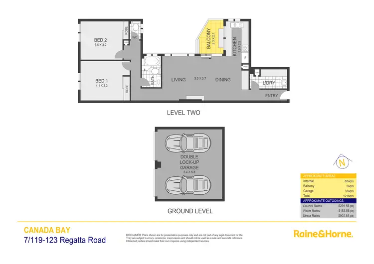 Floorplan of Homely apartment listing, 7/119-123 Regatta Road, Canada Bay NSW 2046
