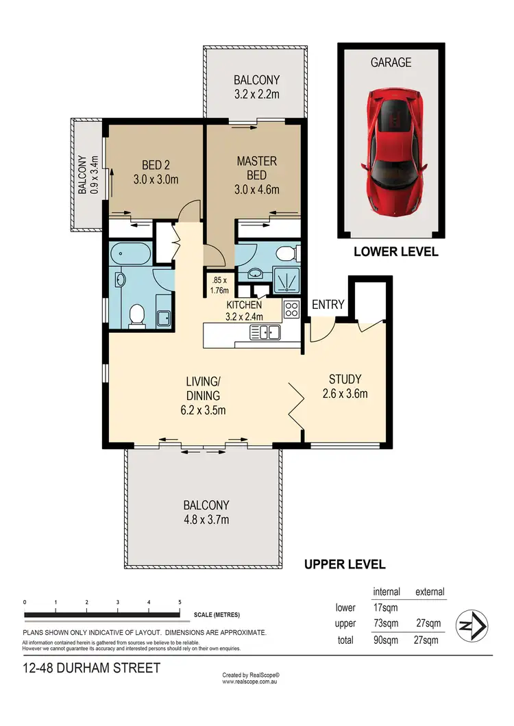 Floorplan of Homely apartment listing, 12/42-48 Durham Street, St Lucia QLD 4067