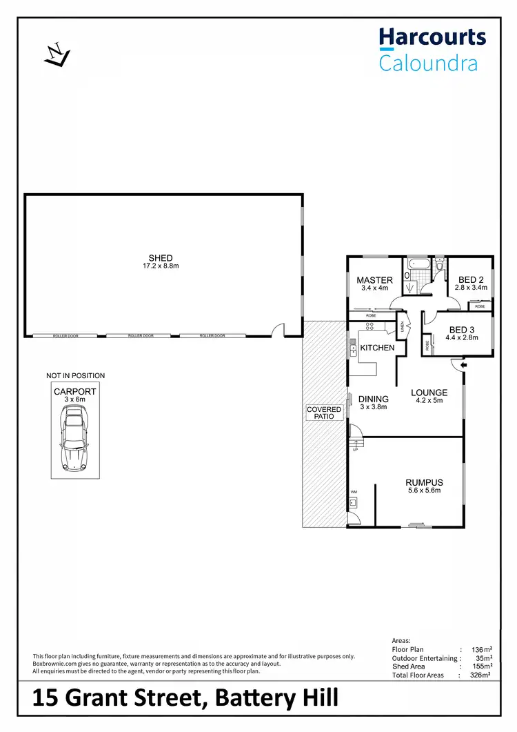 Floorplan of Homely house listing, 15 Grant Street, Battery Hill QLD 4551