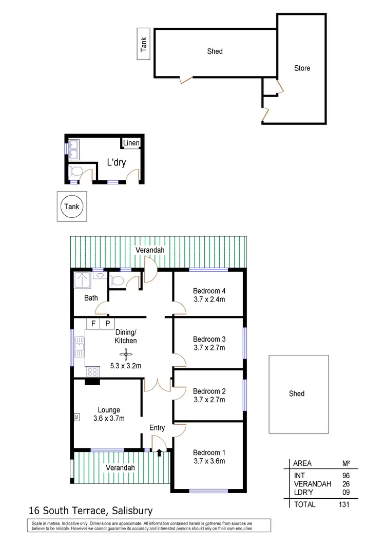 Floorplan of Homely house listing, 16 South Terrace, Salisbury SA 5108
