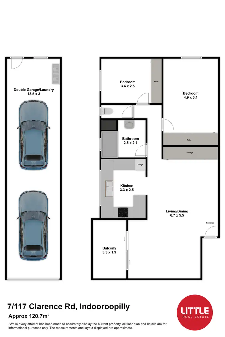 Floorplan of Homely apartment listing, 7/117 Clarence Road, Indooroopilly QLD 4068