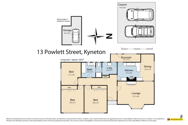 Floorplan of Homely house listing, 13 Powlett Street, Kyneton VIC 3444