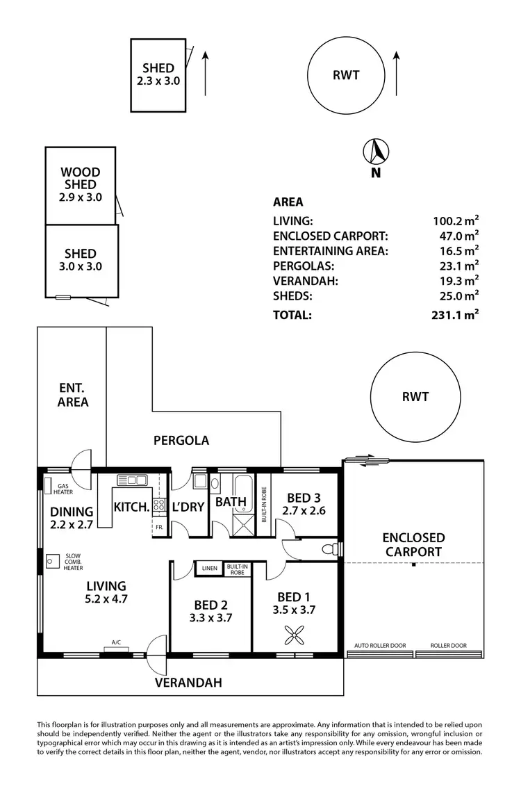 Floorplan of Homely house listing, 13 Jacaranda Drive, Woodside SA 5244