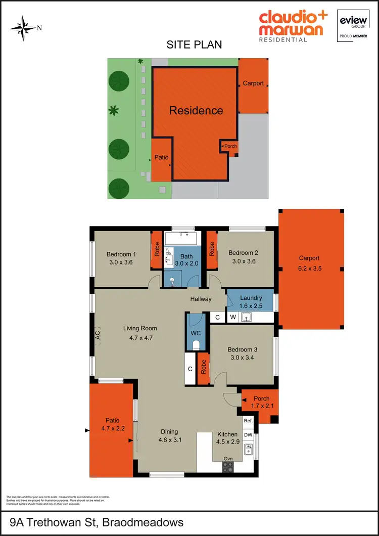 Floorplan of Homely house listing, 9A Trethowan Street, Broadmeadows VIC 3047