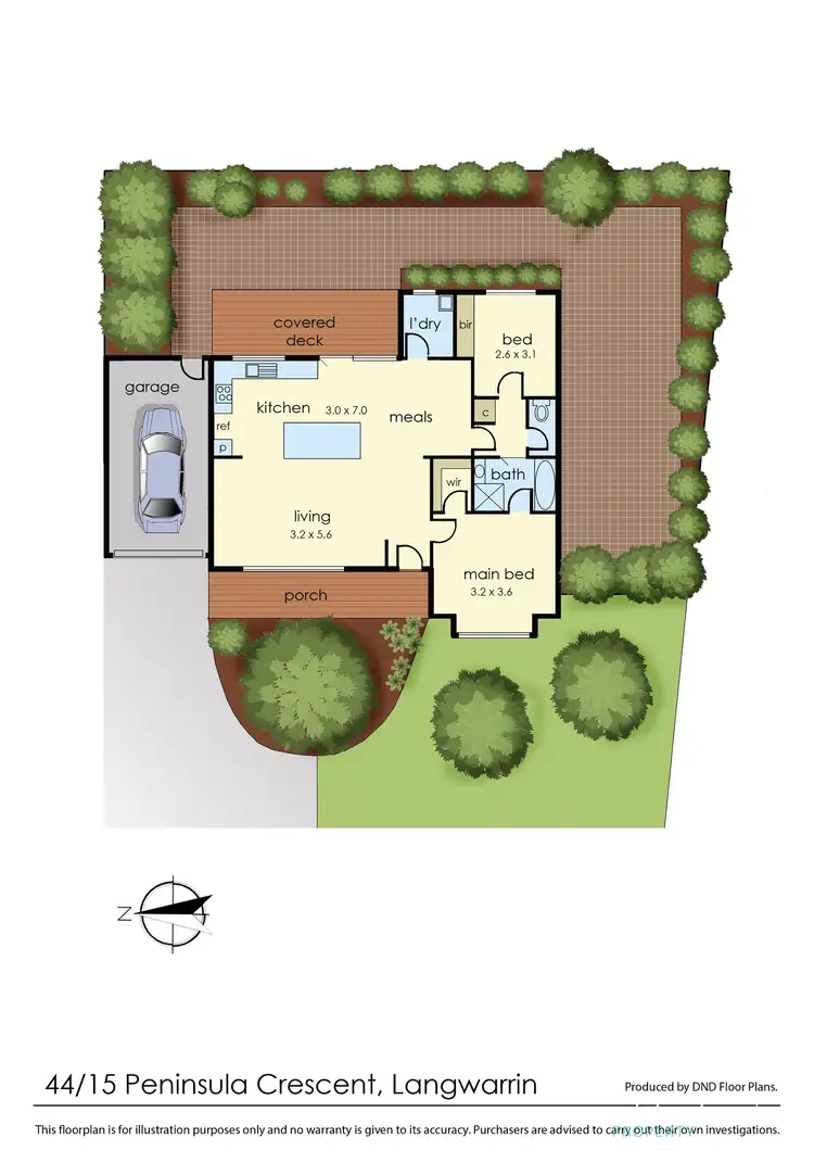 Floorplan of Homely unit listing, 44/15 Peninsula Crescent, Langwarrin VIC 3910