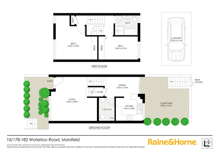 Floorplan of Homely townhouse listing, 10/178-182 Waterloo Road, Marsfield NSW 2122