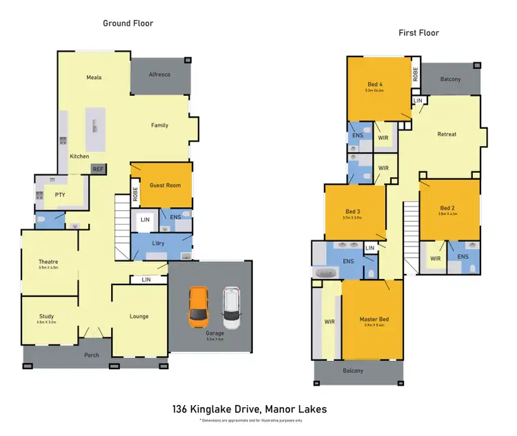 Floorplan of Homely house listing, 136 Kinglake Drive, Manor Lakes VIC 3024