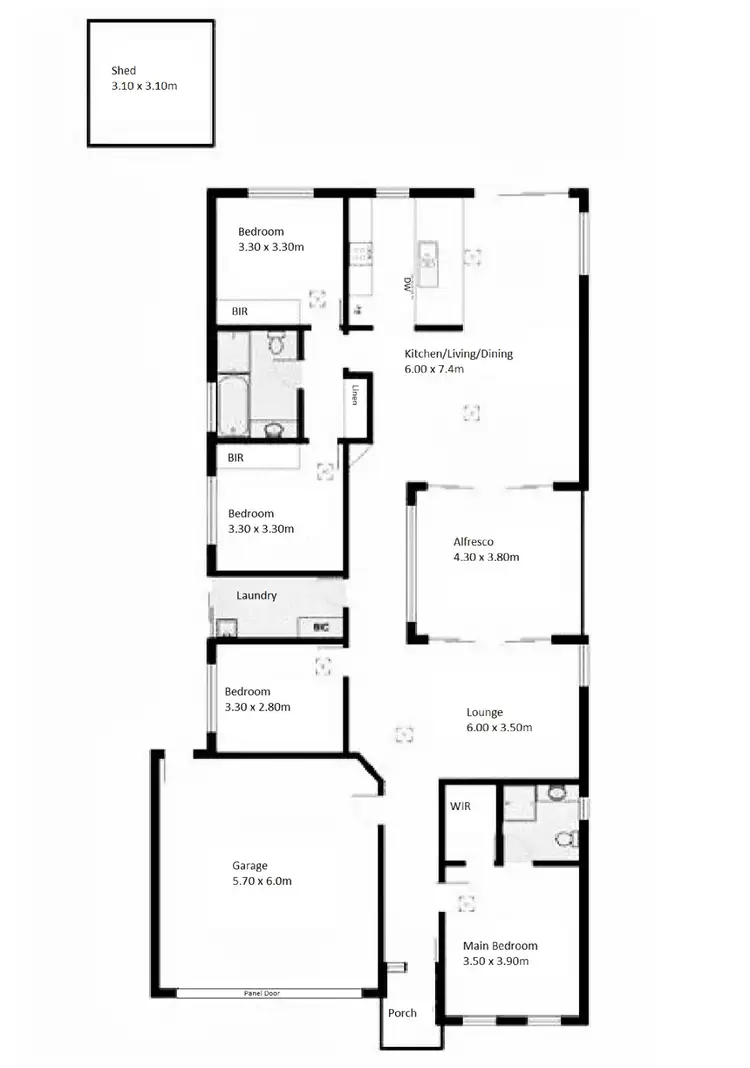 Floorplan of Homely house listing, 5 Virgo Parade, Sellicks Beach SA 5174