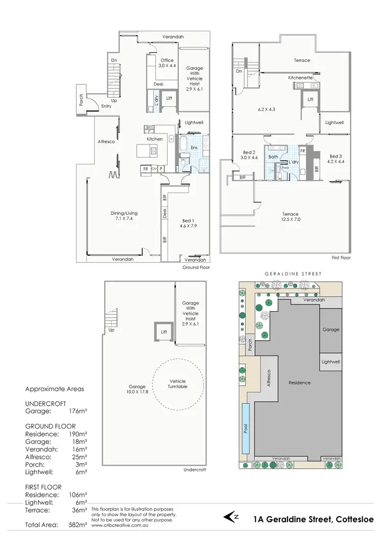 Floorplan of Homely house listing, 1A Geraldine Street, Cottesloe WA 6011