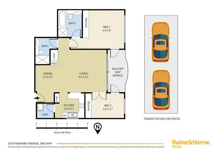 Floorplan of Homely apartment listing, 8/70 Howard Avenue, Dee Why NSW 2099