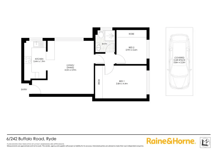 Floorplan of Homely apartment listing, 6/242 Buffalo Road, Ryde NSW 2112