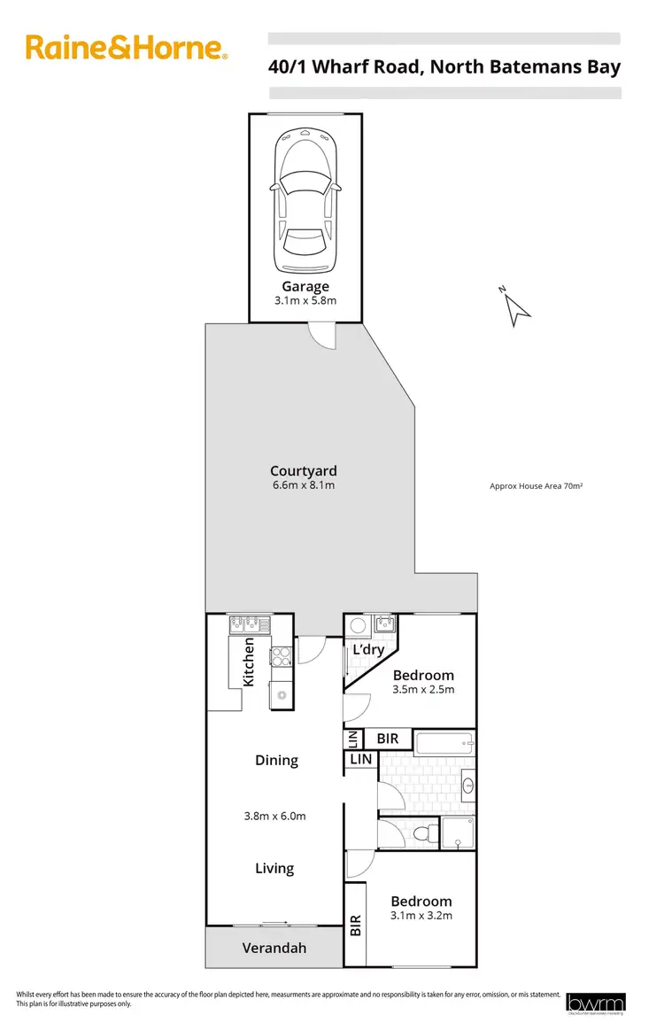 Floorplan of Homely unit listing, 40/1-9 Wharf Road, North Batemans Bay NSW 2536