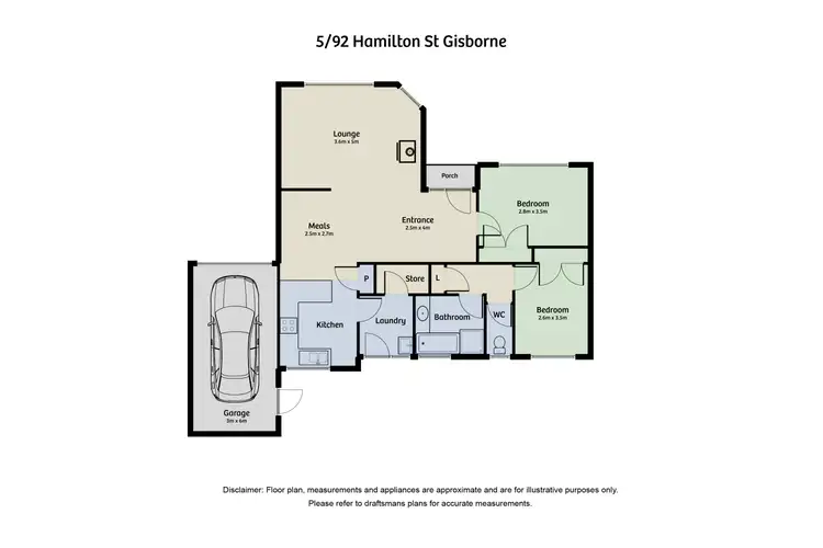 Floorplan of Homely house listing, 5/92 Hamilton Street, Gisborne VIC 3437