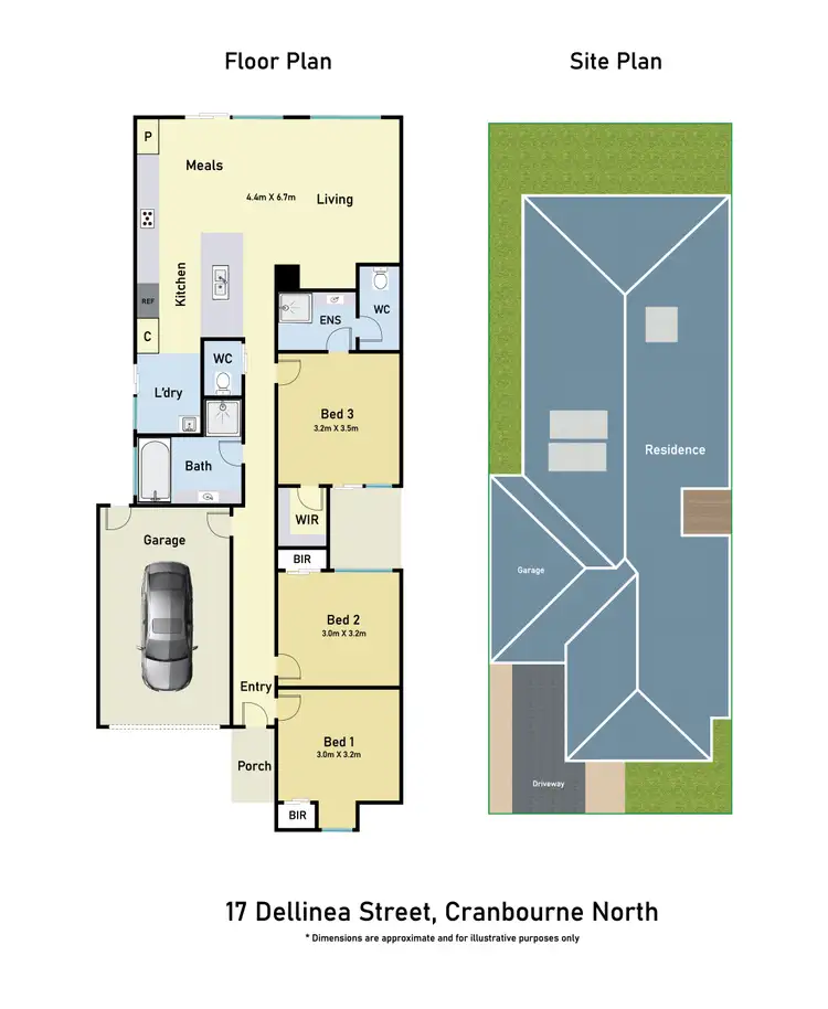 Floorplan of Homely house listing, 17 Dellinea Street, Cranbourne North VIC 3977