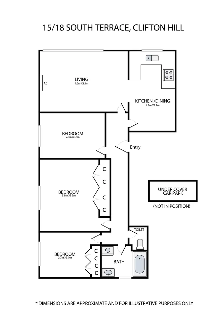 Floorplan of Homely apartment listing, 15/18 South Terrace, Clifton Hill VIC 3068