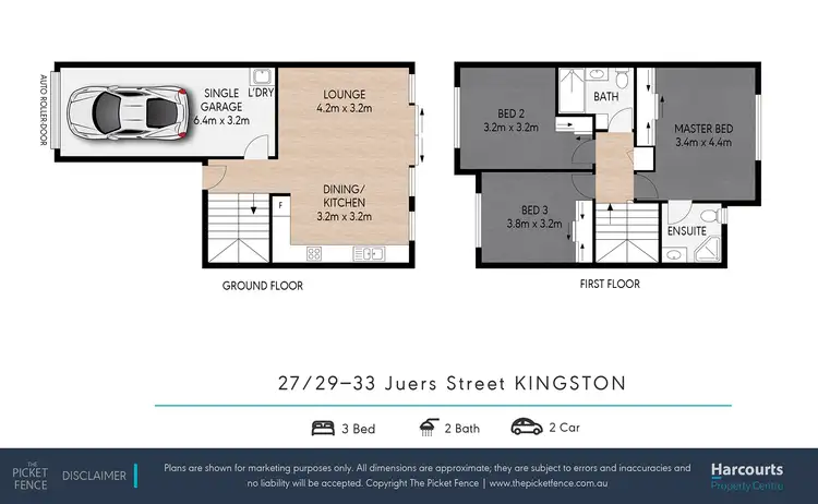 Floorplan of Homely townhouse listing, 27/29-33 Juers Street, Kingston QLD 4114