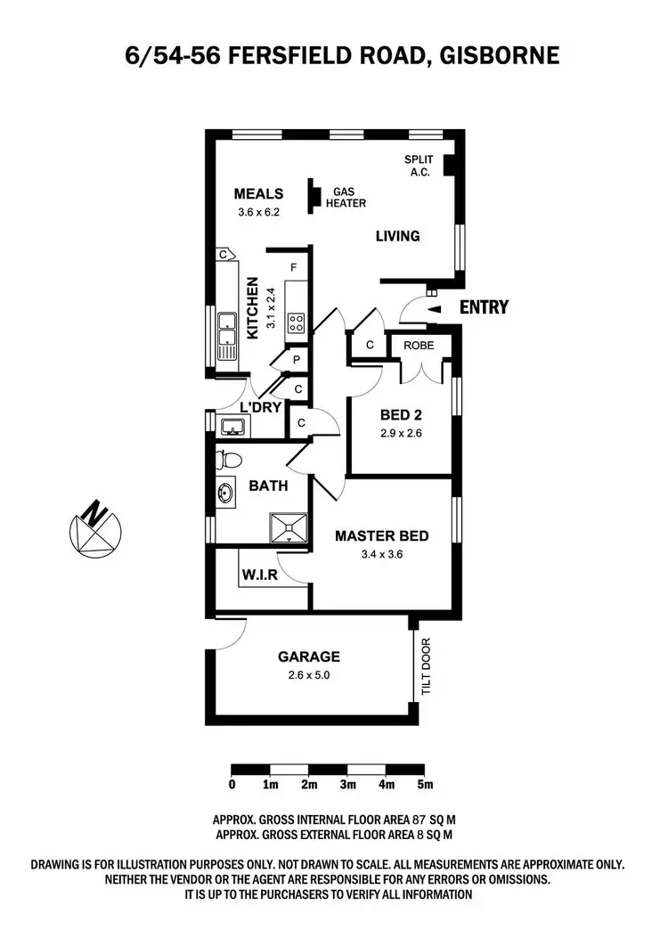 Floorplan of Homely unit listing, 6/54-56 Fersfield Road, Gisborne VIC 3437