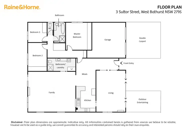 Floorplan of Homely house listing, 3 Suttor Street, West Bathurst NSW 2795
