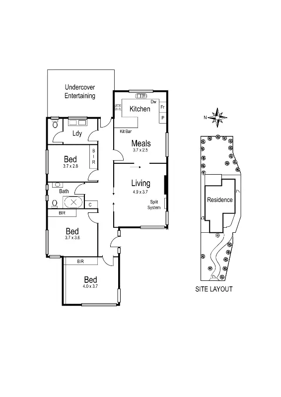 Floorplan of Homely house listing, 14A The Crescent, Footscray VIC 3011