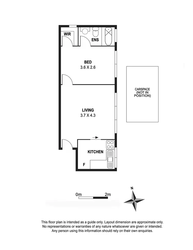 Floorplan of Homely apartment listing, 2/12 Dickens Street, Richmond VIC 3121