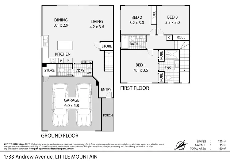 Floorplan of Homely house listing, 1/22 Andrew Avenue, Little Mountain QLD 4551