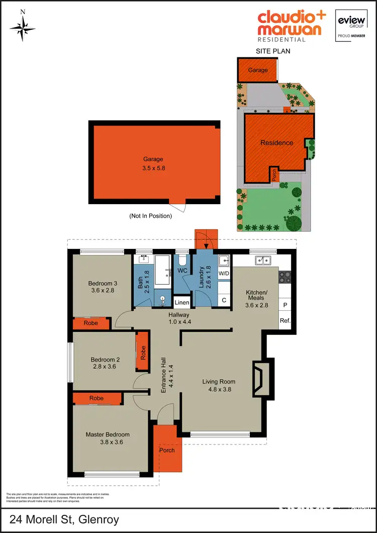 Floorplan of Homely house listing, 24 Morell Street, Glenroy VIC 3046
