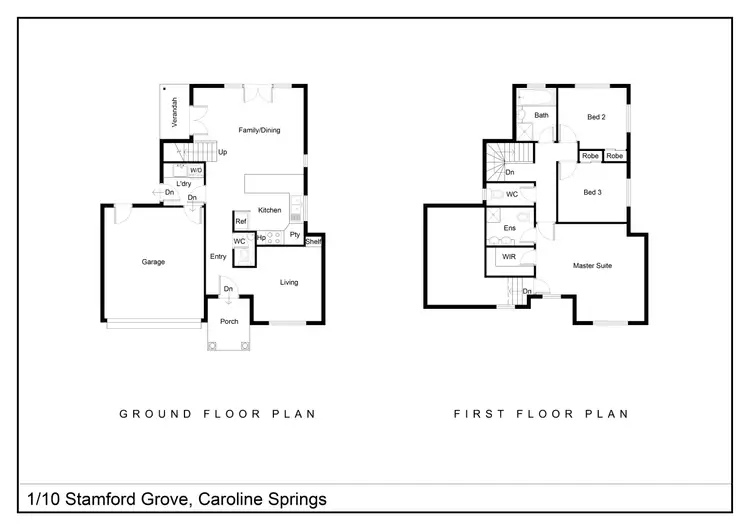 Floorplan of Homely house listing, 1/10 Stamford Grove, Caroline Springs VIC 3023