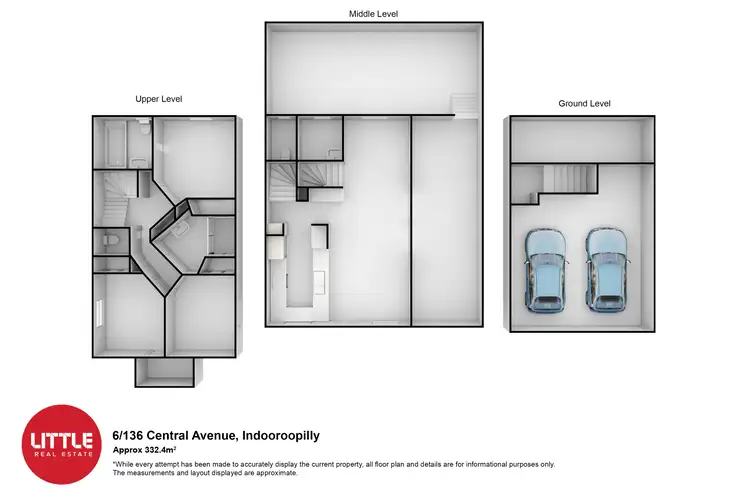 Floorplan of Homely townhouse listing, 6/136 Central Avenue, Indooroopilly QLD 4068