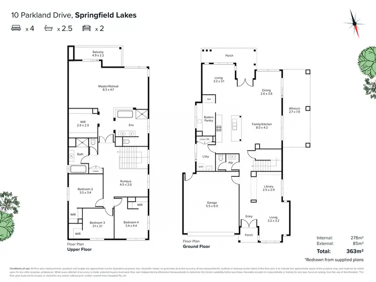 Floorplan of Homely house listing, 10 Parkland Drive, Springfield Lakes QLD 4300