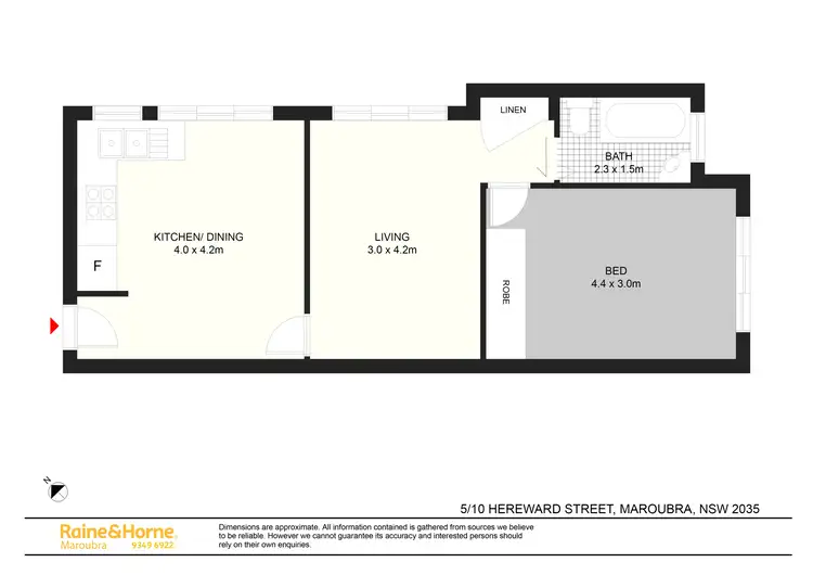 Floorplan of Homely apartment listing, 5/10 Hereward Street, Maroubra NSW 2035
