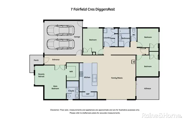 Floorplan of Homely house listing, 7 Fairfield Crescent, Diggers Rest VIC 3427